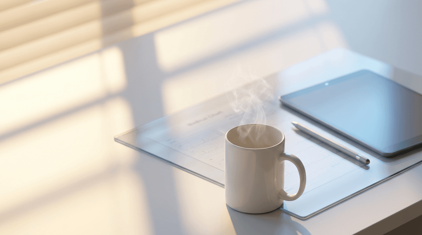 Blood pressure monitor with cellular connectivity showing clear vital signs display